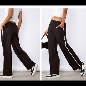 NWT black track pant